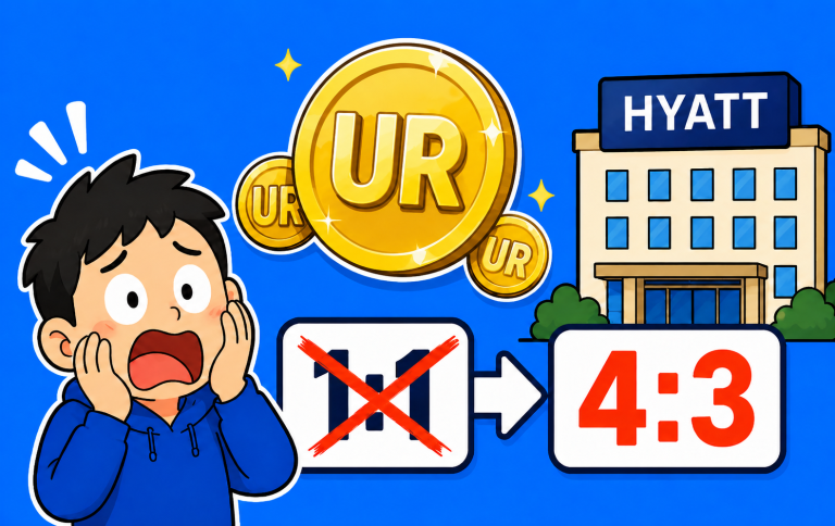 Read more about the article UR->Hyatt Transfer Ratio Will Soon Be Cut To 4:3 with Chase Sapphire Preferred (CSP) and Chase Ink Preferred (CIP)!